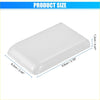White rectangular plastic dome light cover with rounded edges for toyota 4runner 1984-1995 with smooth glossy finish