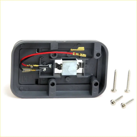 Back view of gray plastic dome light housing with internal wiring and metal parts for toyota hilux sr5 mighty x 1988-2005