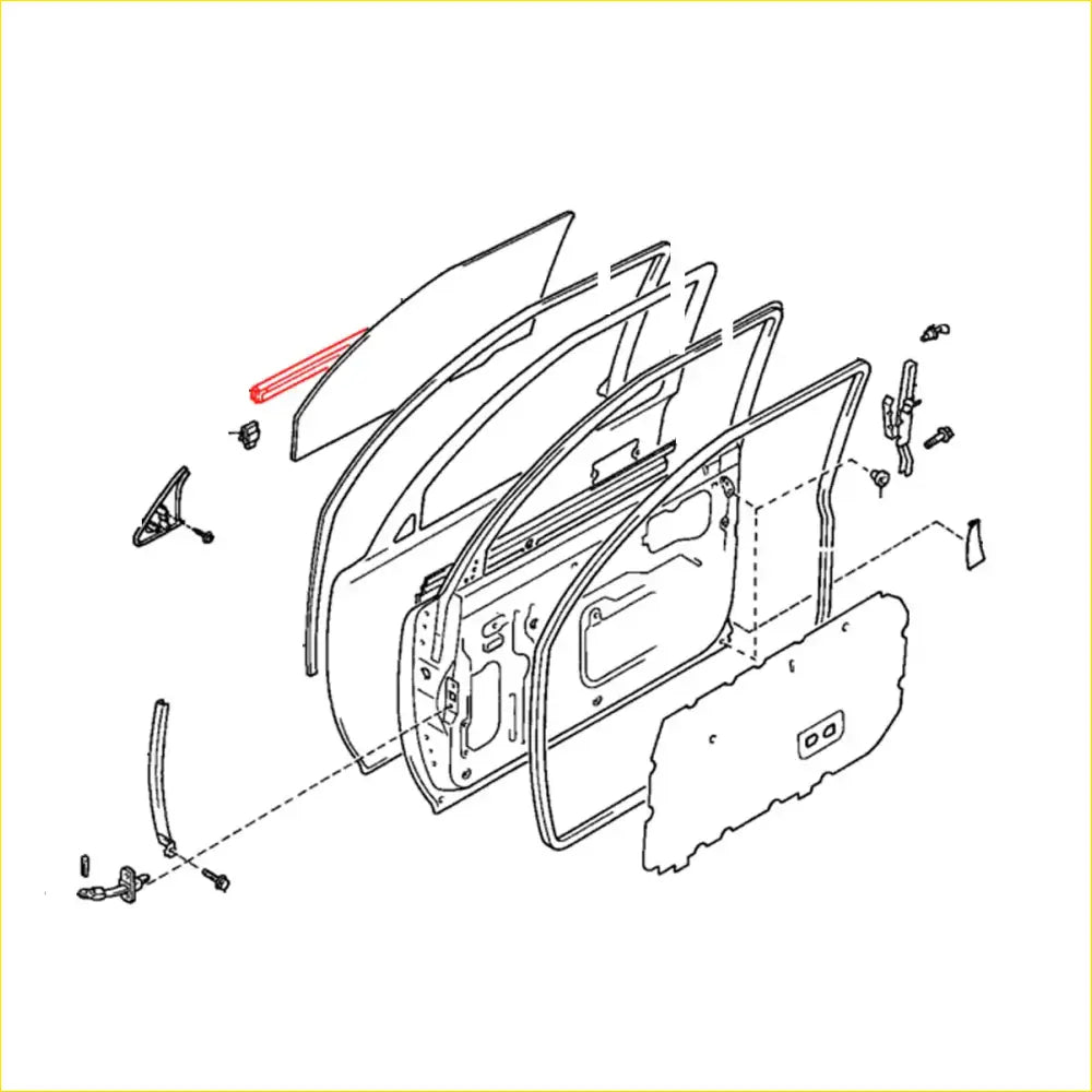 Door Belt Moulding for Toyota Hilux 1988-1997 - Engine