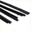 Black rubber door belt moulding strips with smooth glossy finish and molded edges for toyota hilux 2004-2015