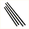 Black rubber door belt moulding outer with yellow adhesive tabs for toyota hilux surf 4runner 2001-2004