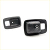 Black plastic door bezel cover with textured surface and mounting holes for Nissan Datsun 620 Ute 1972-1979