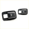 Black rubberized door bezel x2 with integrated mounting brackets for Nissan Datsun 620 ute 1972-1979