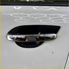 Chrome finished door bowl insert for ford ranger px1 px2 px3 2012-2021 with sleek glossy finish and black plastic trim