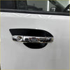 Chrome finished door bowl insert with black trim on white ford ranger px1 px2 px3 2012-2021 everest door handle