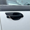 Black matte finish door bowl insert with keyhole and push-button lock for ford ranger px1 px2 px3 2012-2021 and everest