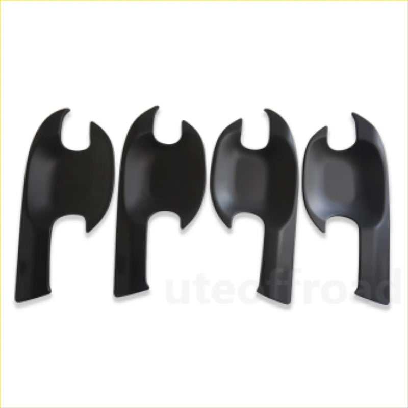 Black glossy door bowl inserts for mazda bt 50 2021 plus with sleek curved design and matte black finish