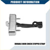 Silver and black metal door check strap with threaded bolts for secure mounting on toyota tacoma 2005-2023 front sides