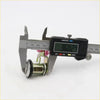Metallic door lock cylinder with black rubber seal and pink plastic parts measured at 36mm for nissan datsun d21 ute