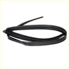 Black rubber weatherstrip seal for door glass run channel for nissan sentra sunny b13 2-door sedan shown from back side