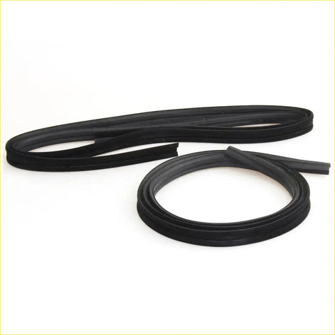 Black rubber door glass run channel seal for nissan datsun 620 720 2wd 1965 1986 showing the back side