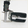 Black plastic door handle bezel with polished chrome pull grip for nissan datsun 620 ute 1972-1979
