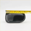 Black plastic door handle bezel lh for mazda bravo smooth matte finish ergonomic contours 1985-2006 model