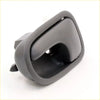 Black plastic door handle bezel lh with smooth rounded rectangular design for Mazda Bravo B2000 B2200 B2600 Ranger 1985-2006