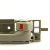 Beige plastic door handle bezel with red rectangular accent pull knob for toyota hilux sr5 2005-2015