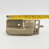 Beige plastic door handle bezel with integrated latch for toyota hilux ute sr5 2004-2013 shown from the back side