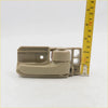 Beige plastic door handle pull with integrated latch for toyota hilux sr5 2005-2015 shown from back side