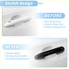 Black glossy car door handle cover protector for Toyota Rav4 highlander 2020-2024 shown from back side