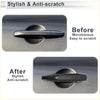 Carbon fiber black door handle cover trim for toyota highlander 2014-2019 with sleek modern design