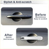 Shiny chrome-finished silver tone door handle cover trim for toyota prius 2010-2015 with sleek modern design