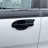 Black plastic door handle cover with sleek modern design and textured grip for ford ranger px1 px2 px3 2012-2021 and everest