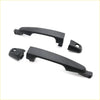 Black plastic door handle set with matching caps for mitsubishi triton colt ka kb l200 strada strakar 1978-1986