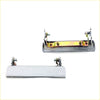 Silver and gold-toned metal door handle assemblies with spring-loaded mechanism for toyota hilux 2nd gen 1972-1978