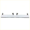 Pair of chrome finished spring loaded car door handles with sleek rectangular design for toyota hilux 2nd gen 1972 1978