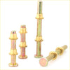 Gold-colored door hinge pin brass bushes with flanged ends for nissan datsun 720 ute 1980-1986