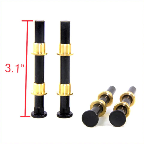 Black and gold bicycle tire inflators with brass bands 3.1 inches tall in door hinge pin kit for toyota hilux 1972-1997