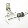 Silver metal door hinge bracket with three holes and hinge measured by caliper for mitsubishi triton l200 2005-2015