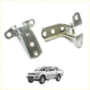 Silver metallic door hinge upper and lower brackets for mitsubishi triton l200 2005-2015 pickup trucks