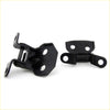 Black metal door hinge x2 for Toyota Hilux LN30 LN36 RN30 RN36 1978-1983 with matte finish and circular mounting holes