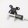 Black rubber door hinge with two circular mounting tabs and molded ridges for toyota hilux ln30 ln36 rn30 rn36 78-83
