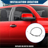 Black rubber-coated door inside locking cable with metal ends for toyota tundra vehicle door handle operation