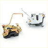 Gold-toned and silver mechanical door lock actuator assemblies with black plastic bases for toyota hilux 4wd 1988-1997