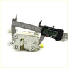Silver-toned metal door lock actuator latch with white plastic housing and screws for Mazda Bravo B-Series 1998-2006