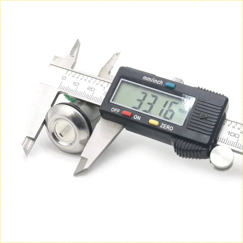 Shiny chrome door lock cylinder for mitsubishi triton dodge ram 50 l200 1978-1986 measured with digital caliper