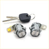 Gray metal car door lock cylinders with black key fob and silver keys for toyota hilux ute 2001-2004