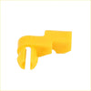 Bright yellow plastic door lock rod clip retainer with curved open-ended design for toyota 10 pcs