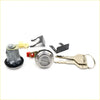 Shiny chrome door lock cylinder with keys and metal parts for mazda rx4 929 sedan 1973-1986