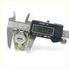 Silver and brass metal cabinet lock with circular keyhole and rectangular slot measured 42 mm for toyota hilux 2005-2015