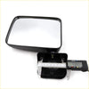 Black rectangular glossy door mirror for mitsubishi l200 warrior strada g-cab 1996-2006 measured with caliper