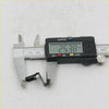 Black metal door panel clip for toyota hilux 1979-1997 measured at 25.38 mm with digital caliper