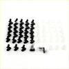 Black and translucent plastic door panel clip set 30x30 for mazda 600 800 110 cosmo chantez r360 616 capella arranged in rows