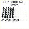 Black plastic door panel clip 30x30 made for toyota hilux rn10-rn40 1968-1983 showing back side