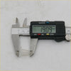 A translucent plastic door panel clip for Toyota Hilux ute LN50-LN101 measured at 14.09 mm with digital caliper