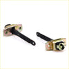 Black and gold metal door stopper 2pc for toyota hilux 5th gen 1988-1997 with mounting plates