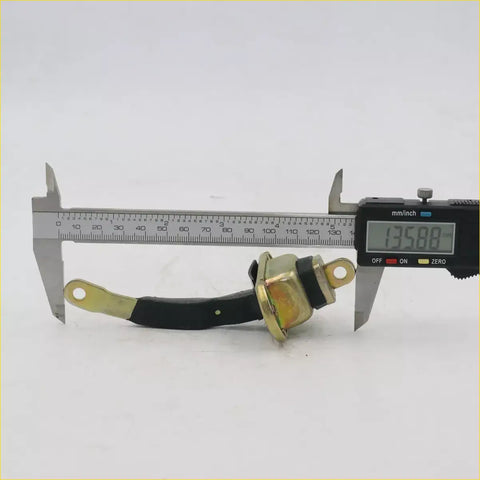 Gold metal car seat belt retractor with black grip measured by caliper for door stopper x2 toyota hilux tiger stout 1997-2005