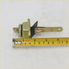 Gold-colored metal door strap stopper with black rubber seal and flat mounting plate for nissan navara d21 king cab